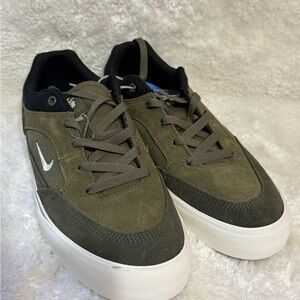Men's Nike, SB Malor Skate Sneaker FV6064-200 Medium Olive/Sail-Cargo Khaki- SUE